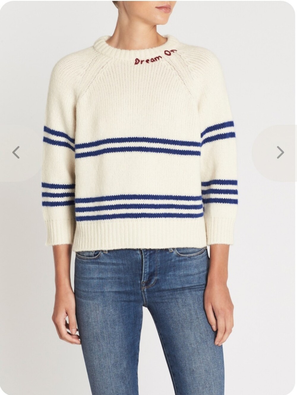 The Boat Square Dream On Sweater 77% Alpaca Wool Quality Fall Fashion